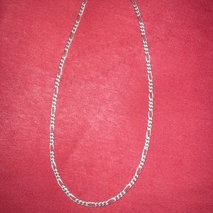 Real Men’s 28” Sterling Silver Chain 925 Figaro